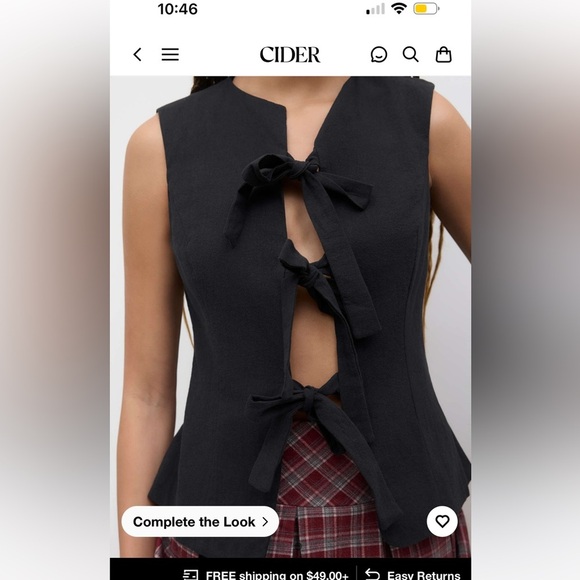 CIDER NWT top S - Picture 5 of 6